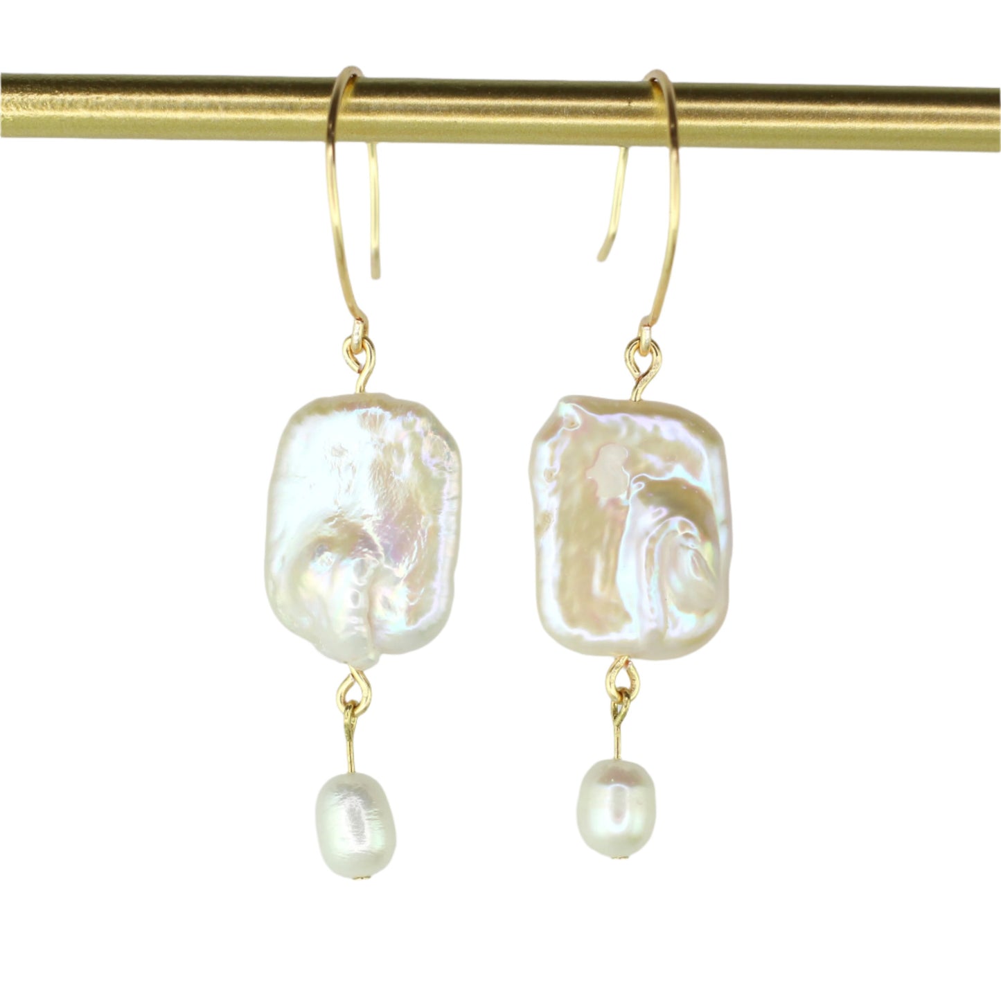 Freshwater & Keshi Pearl Earrings