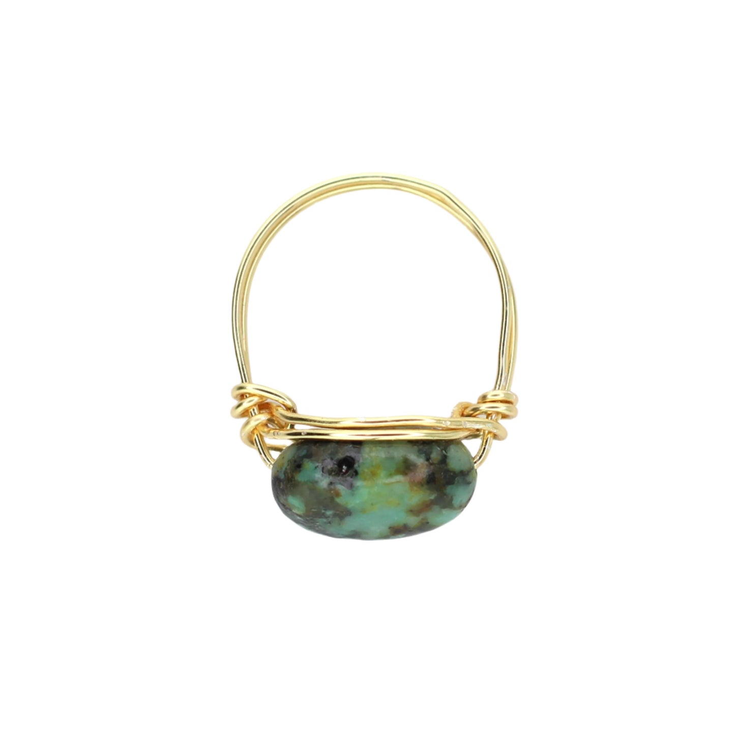 African Turquoise Statement Ring