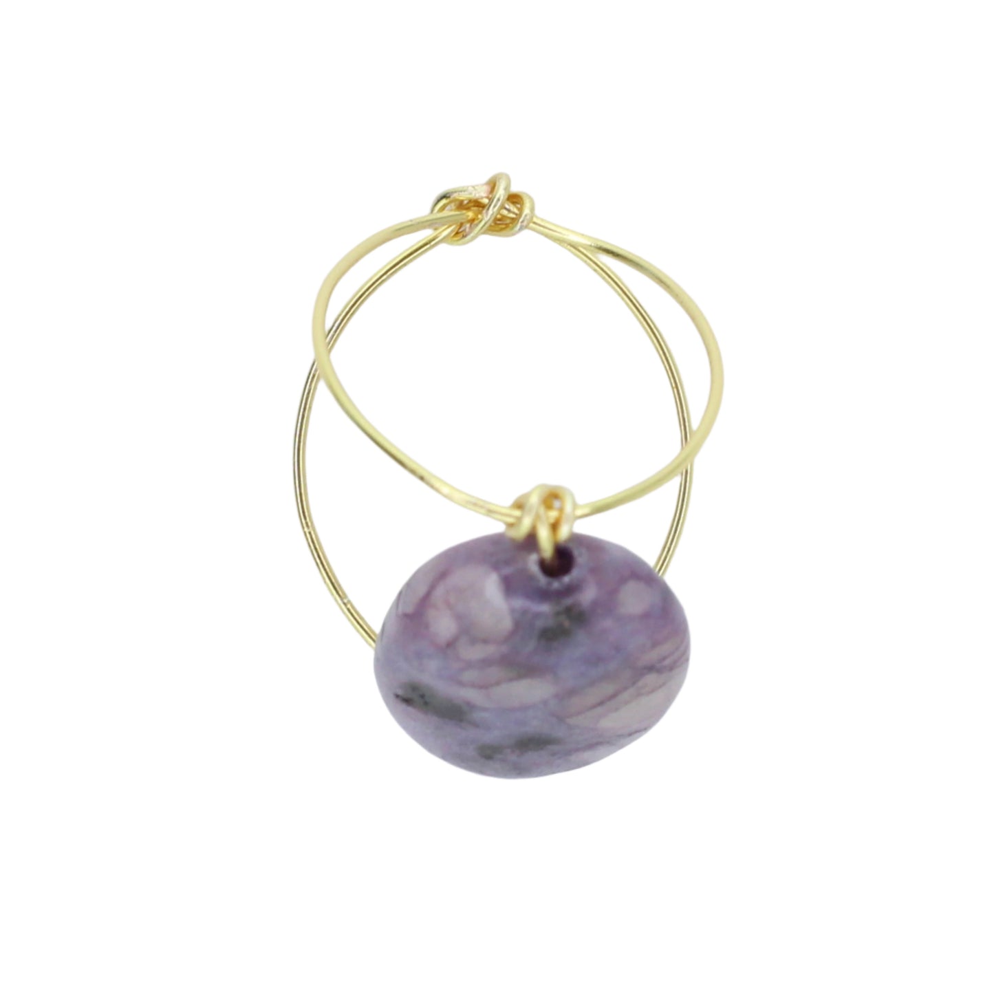 Purple Kiwi Quartz Statement Ring