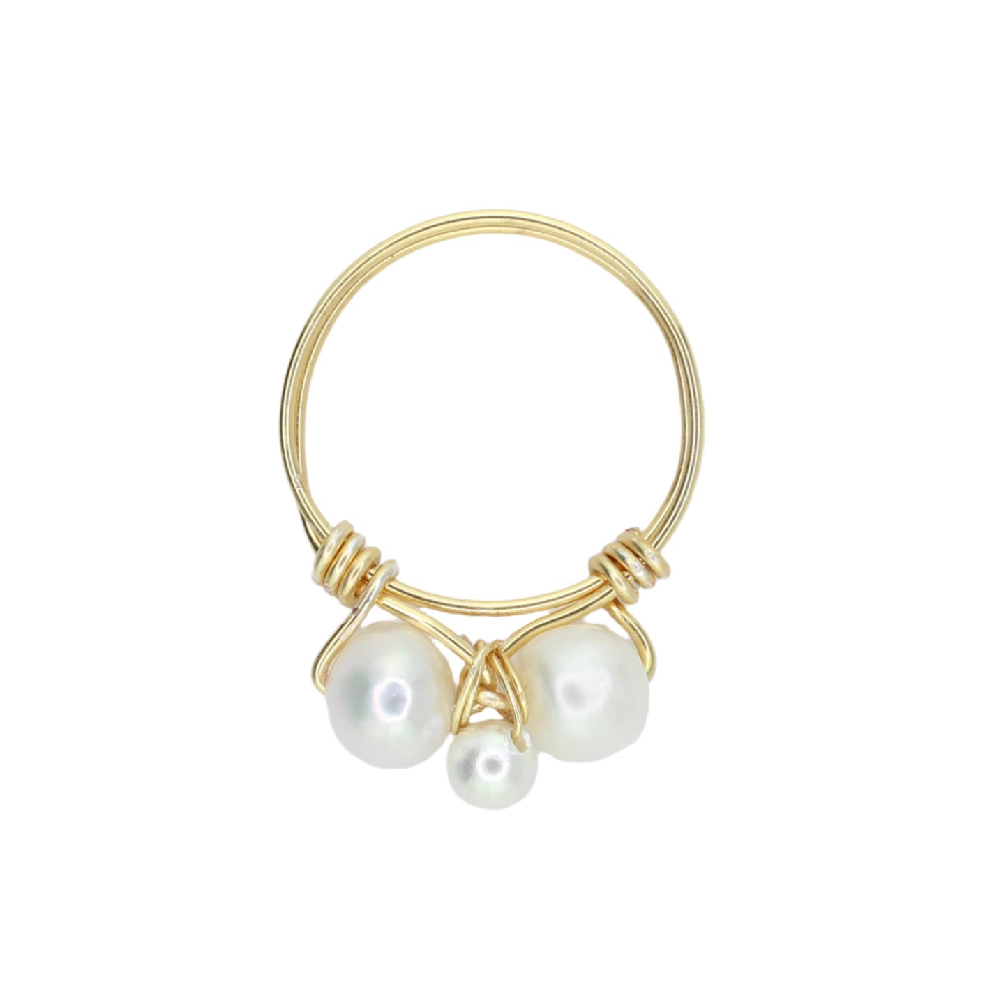 Pearl Triple Stone Ring