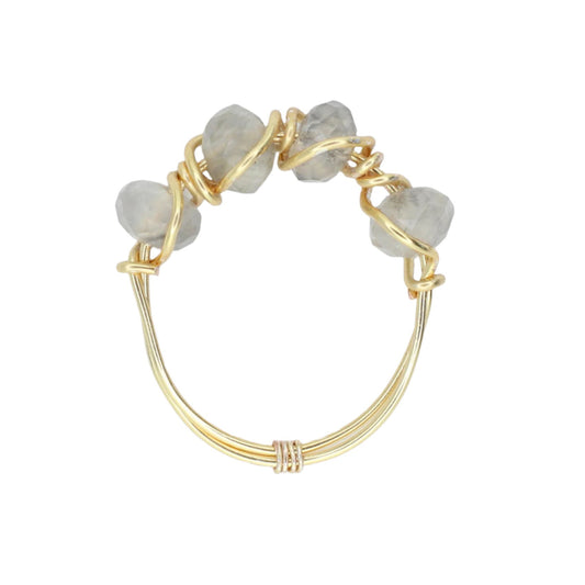 Cloudy Quartz Ring