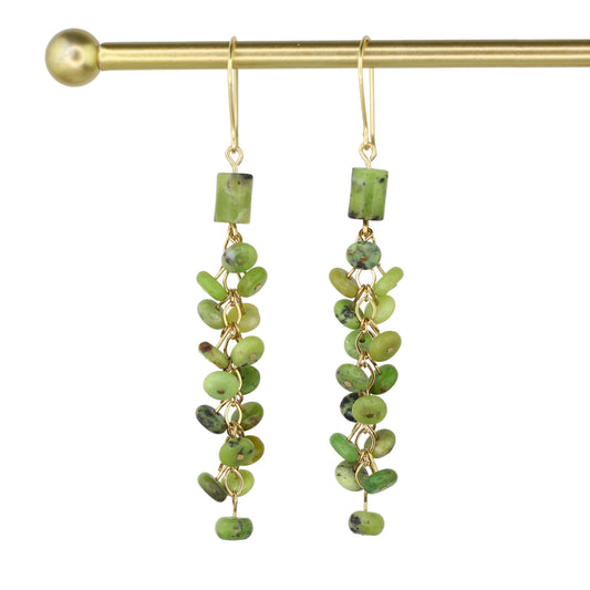 Serpentinite Cluster Earrings