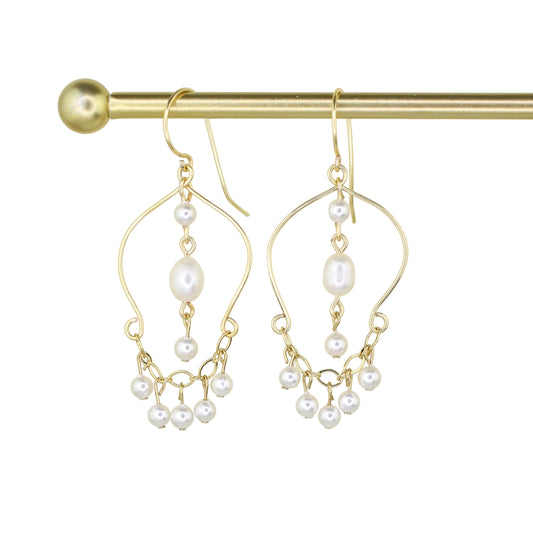Pearl Chandelier Earrings