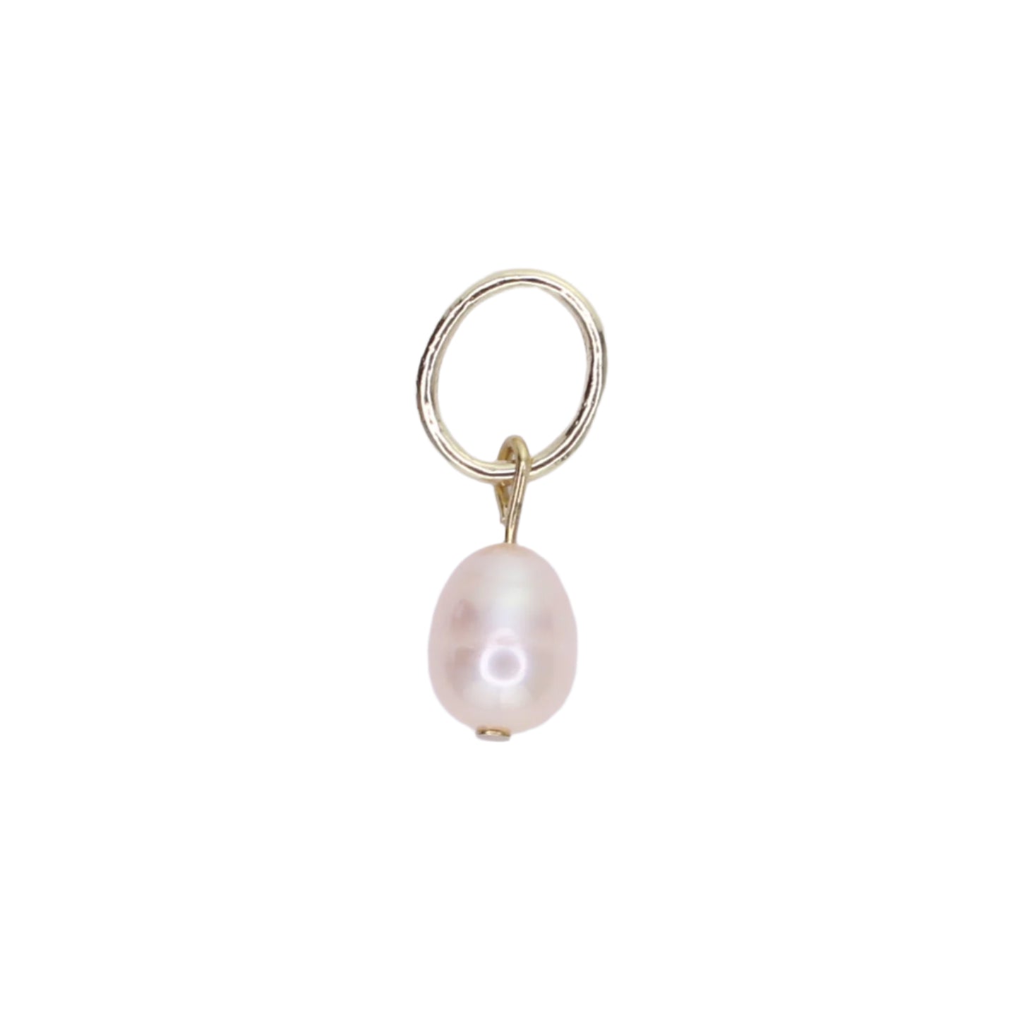 Pale Peach Freshwater Pearl Charm
