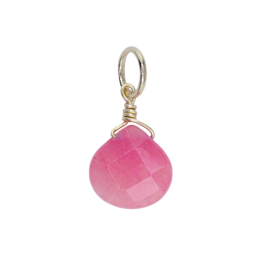 Pink Jade Charm