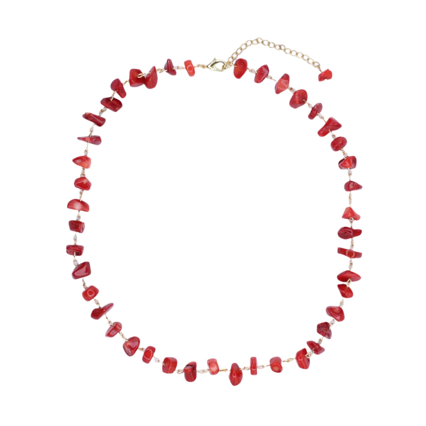 Coral Chip Necklace