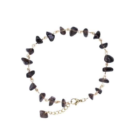 Smoky Quartz Chip Bracelet