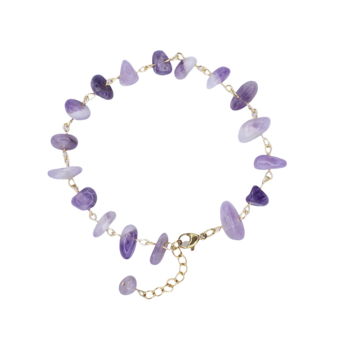 Amethyst Chip Bracelet