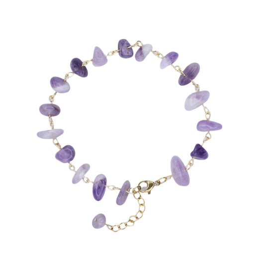 Amethyst Chip Bracelet
