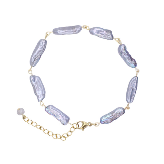 Gray Freshwater Pearl Bracelet