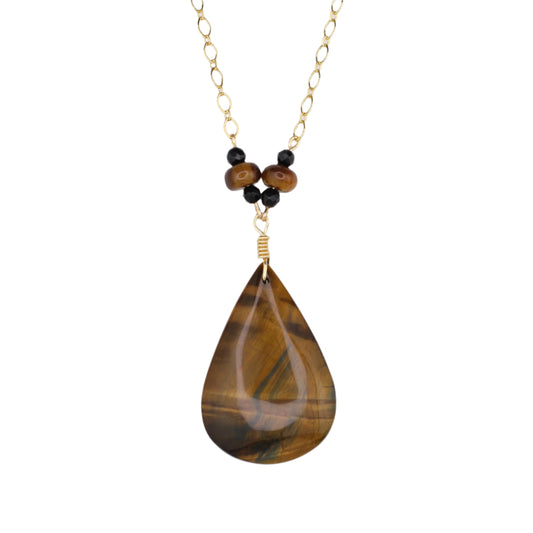 Tiger's Eye Statement Necklace