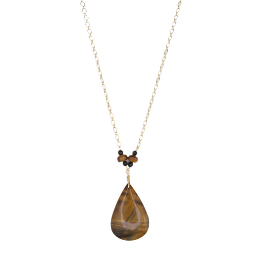 Tiger's Eye Statement Necklace