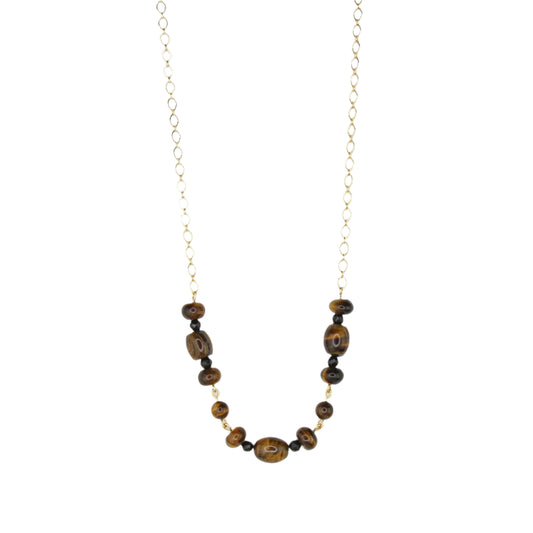 Tiger's Eye Chain Necklace
