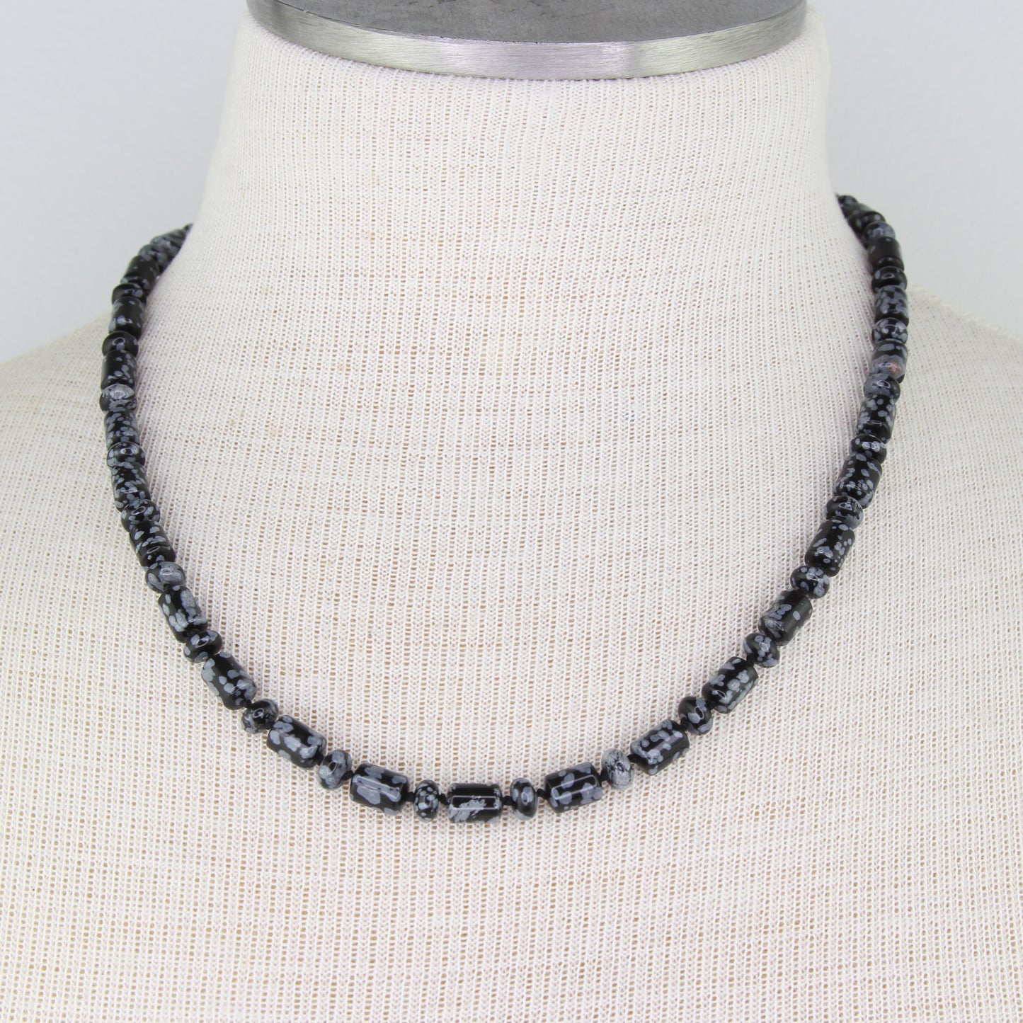 Snowflake Obsidian Necklace