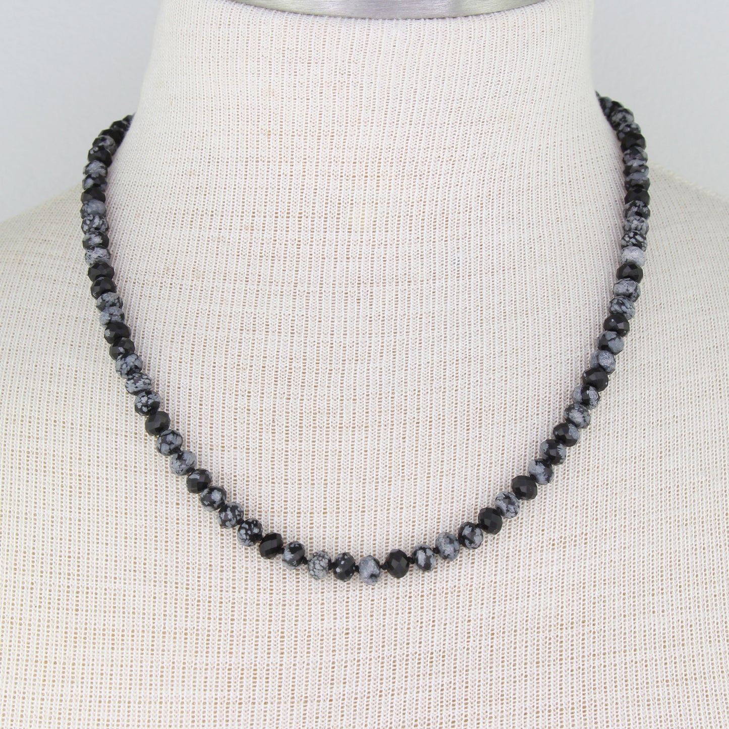 Snowflake Obsidian Necklace