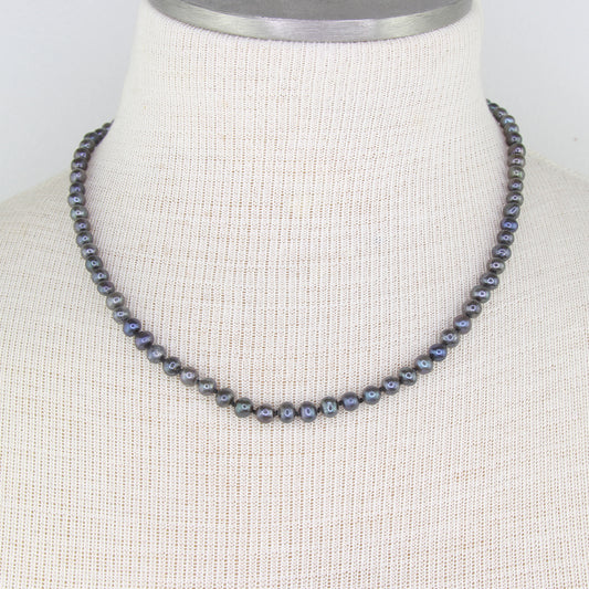 Black Freshwater Pearl Necklace