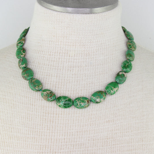 Green Impression Jasper Necklace