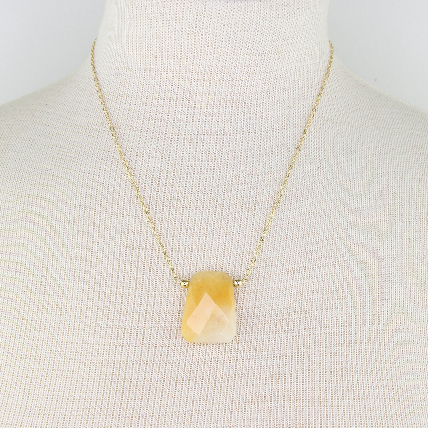 Yellow Agate Necklace