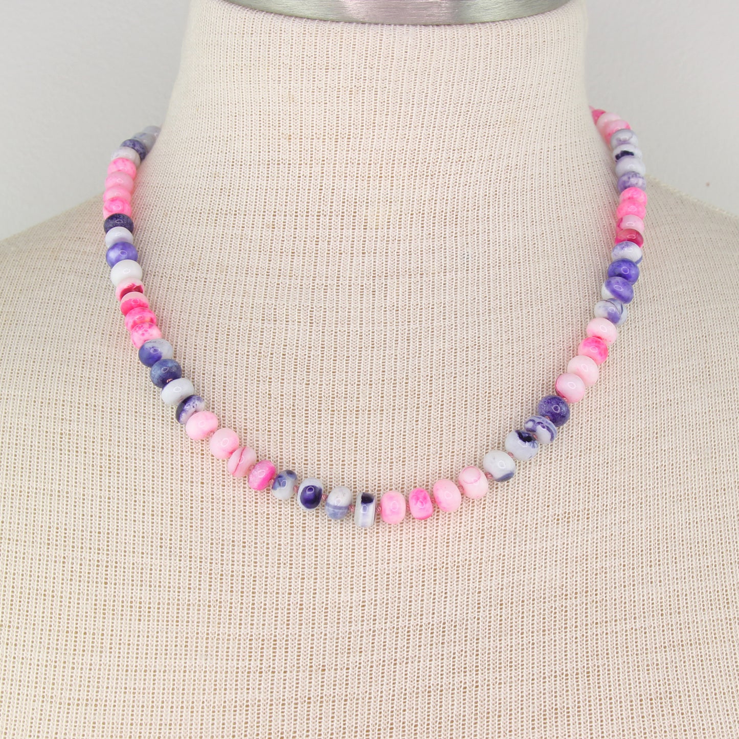 Opal "Hibiscus & Iris" Necklace