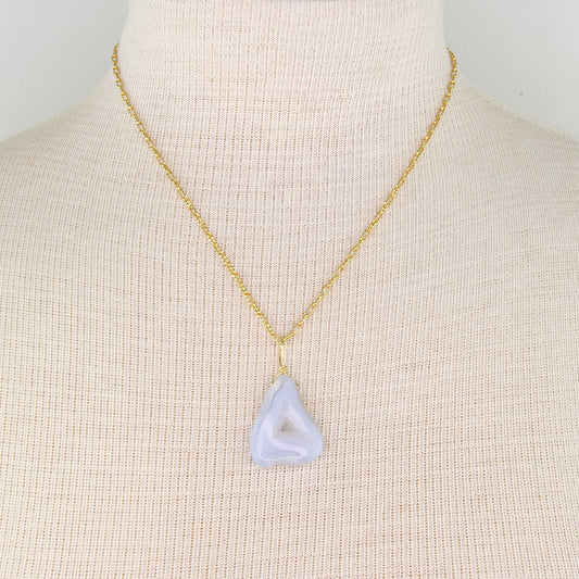 Blue Lace Agate Necklace