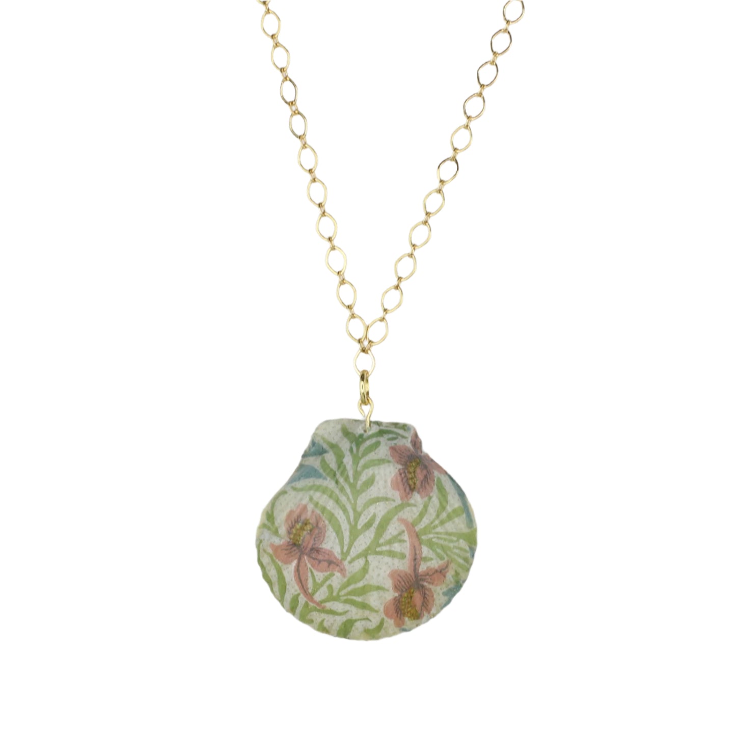 Natural Sea Shell and Pearl Double-Sided Necklace
