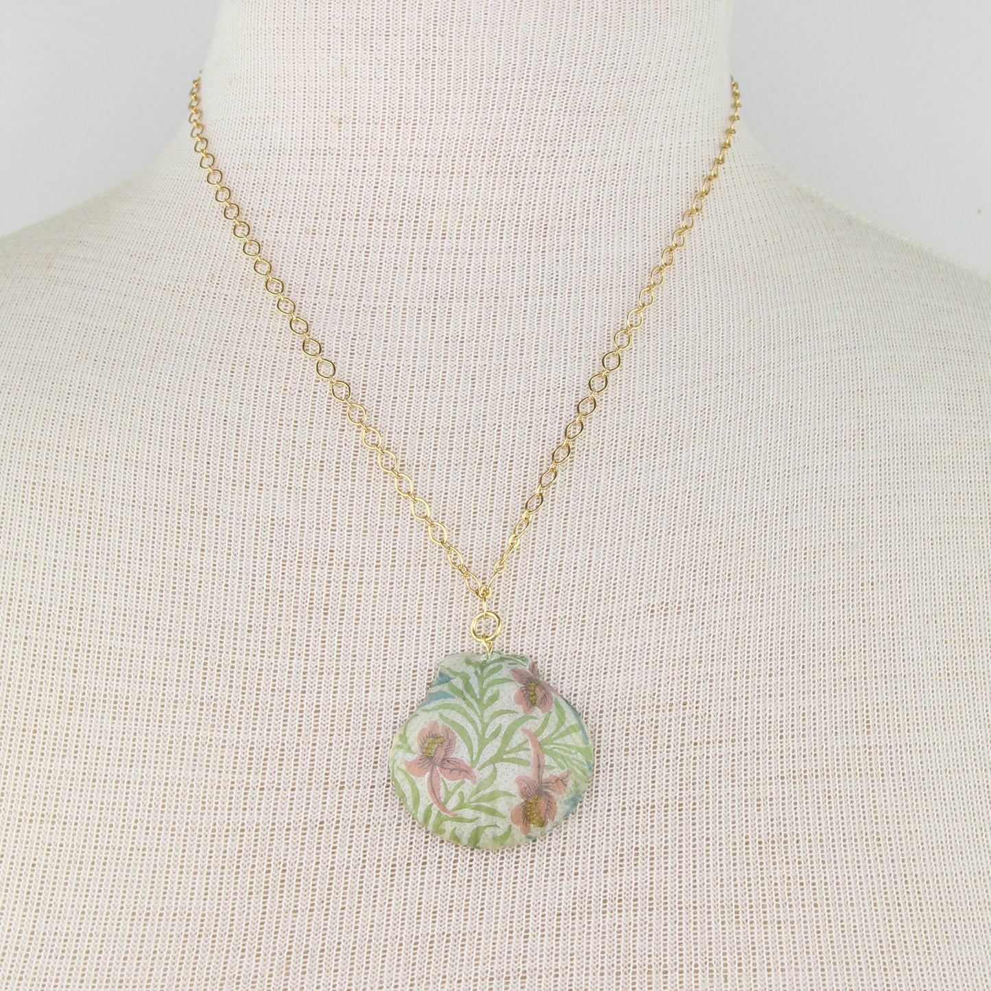 Natural Sea Shell and Pearl Double-Sided Necklace