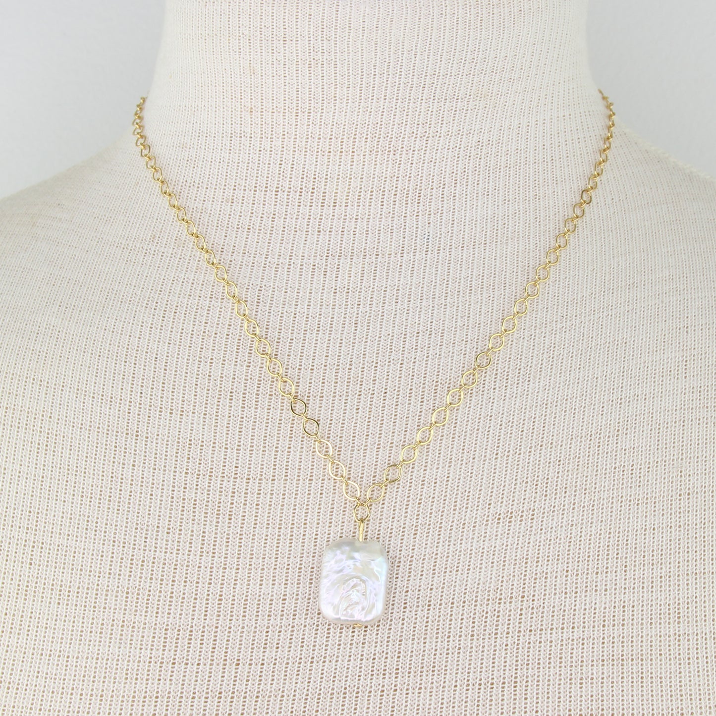 Keshi Pearl Pendant Necklace