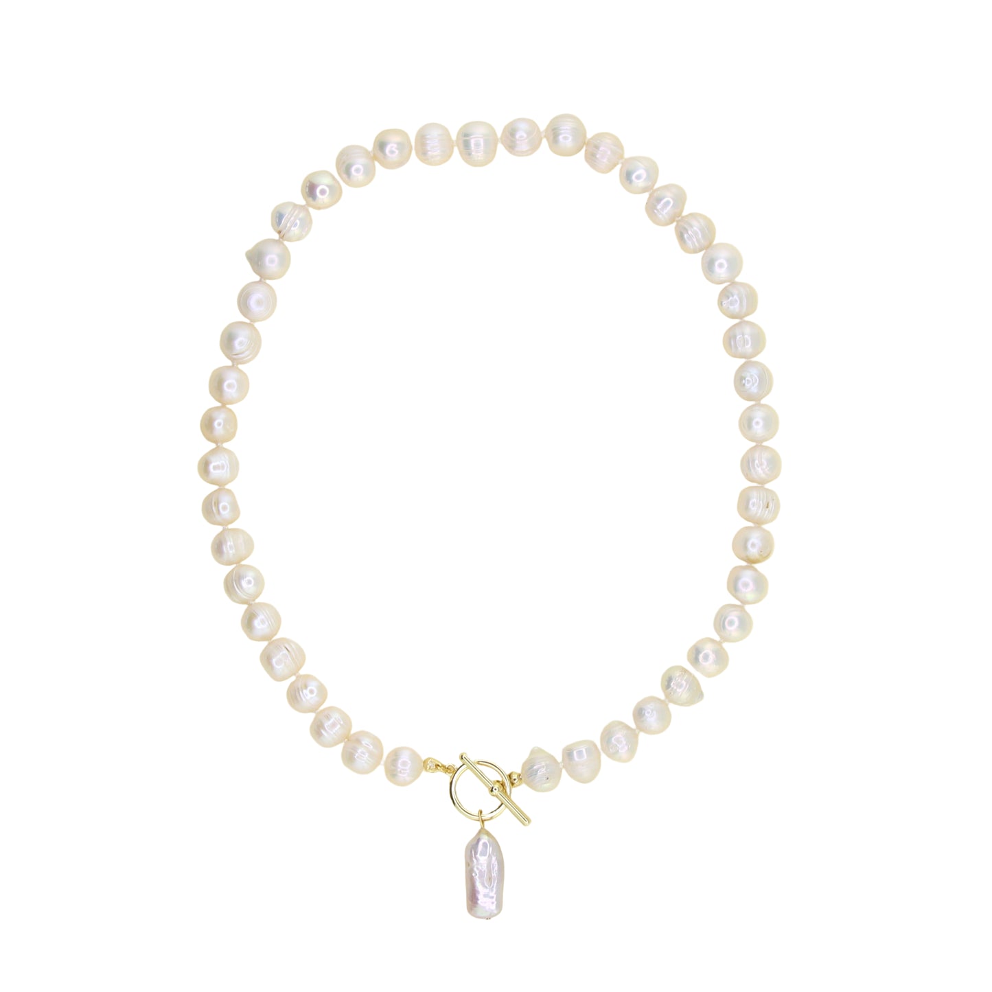 Freshwater Pearl Necklace with Pendant