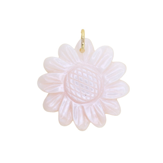 Shell Sunflower Charm