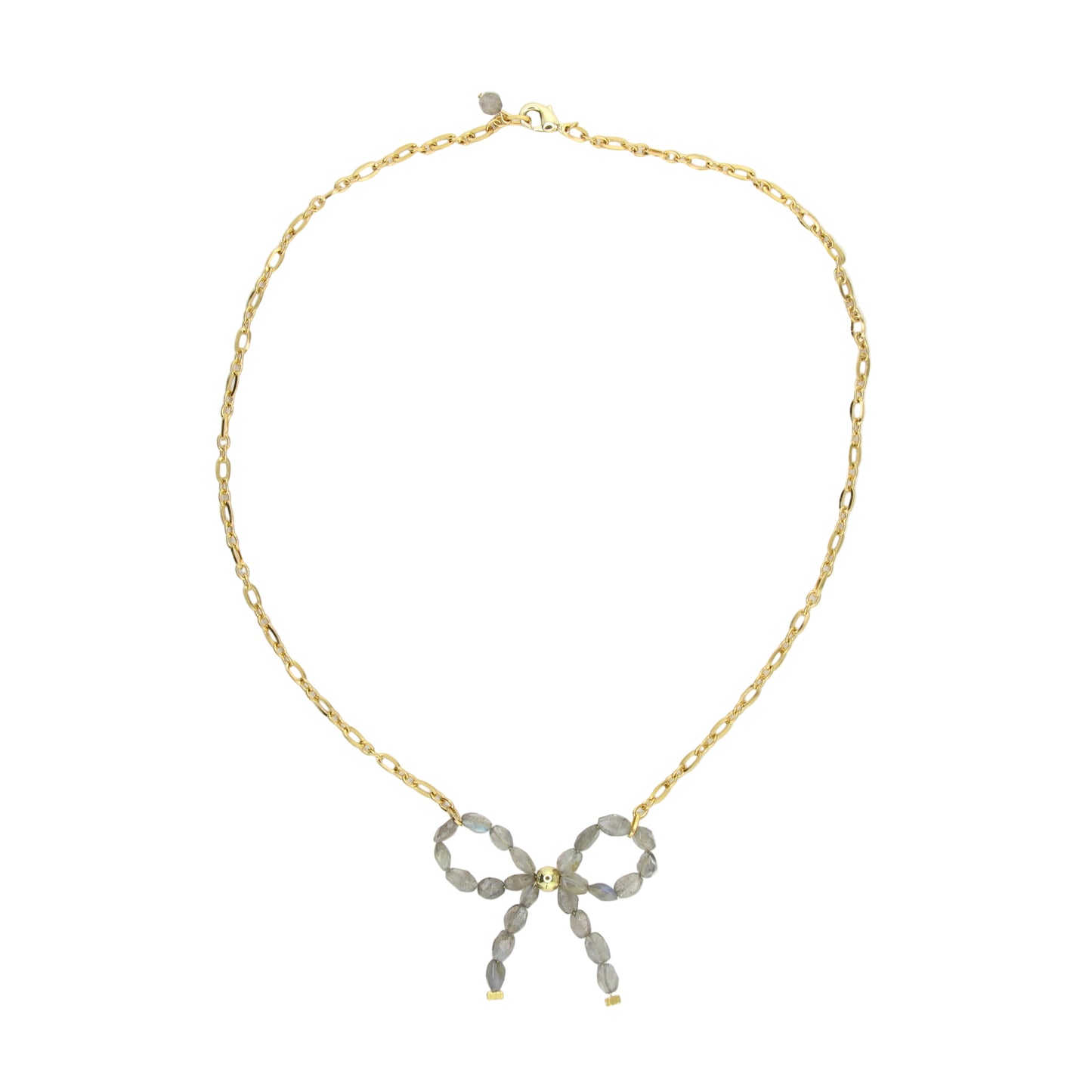 Labradorite Bow Necklace