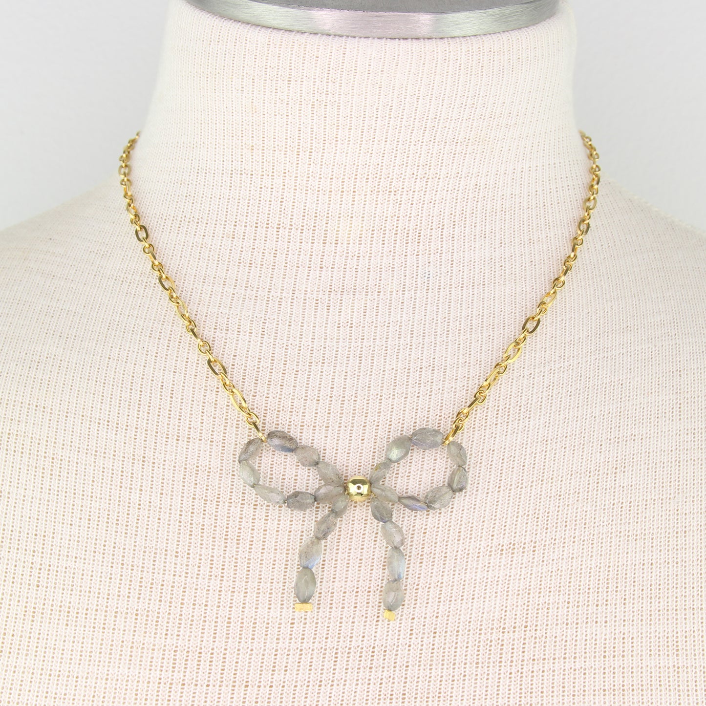 Labradorite Bow Necklace