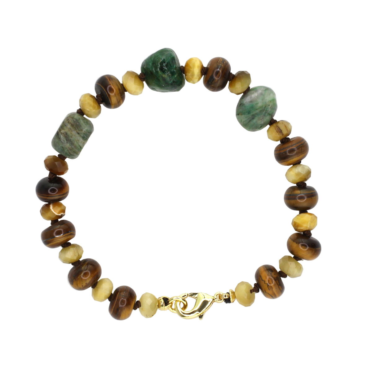 Tiger's Eye and African Turquoise Bracelet