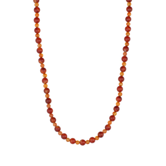 Red and Orange Aventurine Necklace