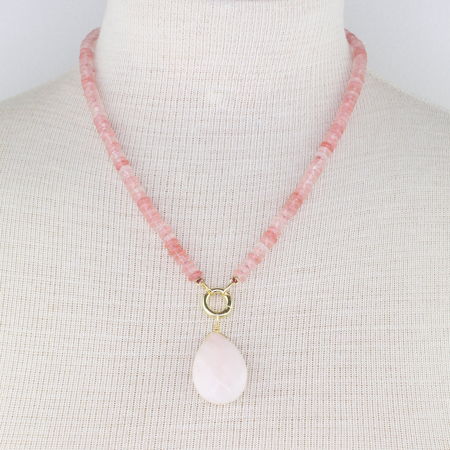 Strawberry Quartz Necklace