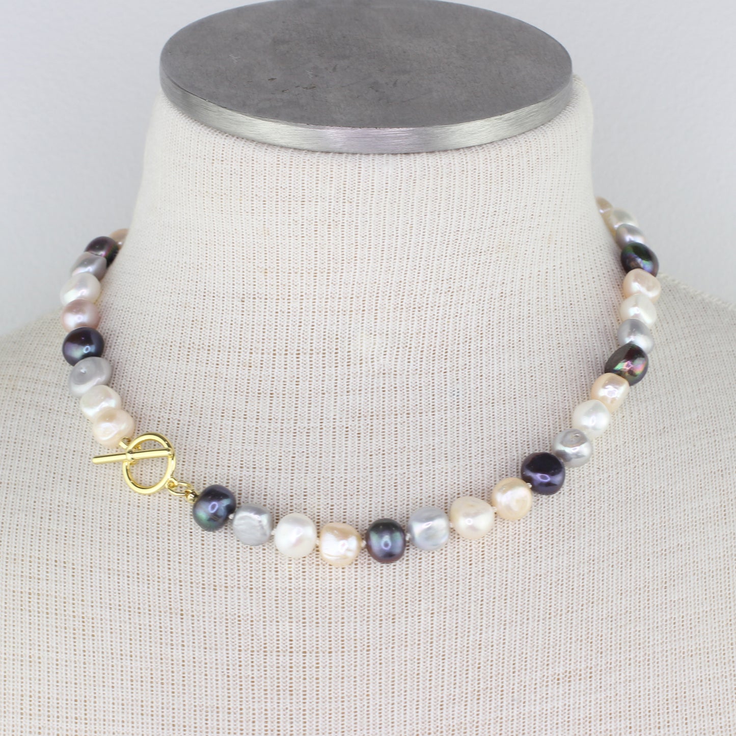 Freshwater Pearl Necklace - Multi-Colored