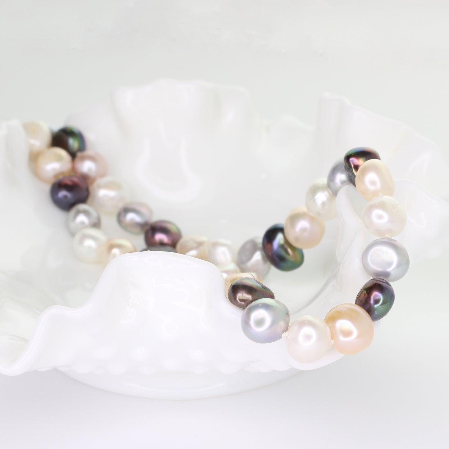 Freshwater Pearl Necklace - Multi-Colored