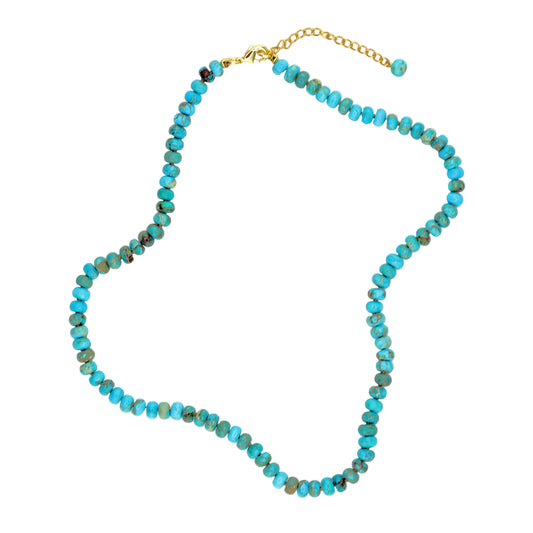 Chrysocolla Necklace - Rondelle