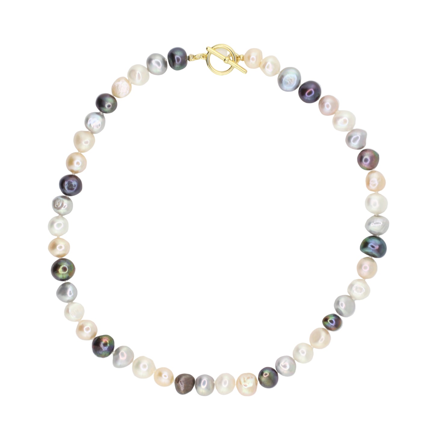 Freshwater Pearl Necklace - Multi-Colored