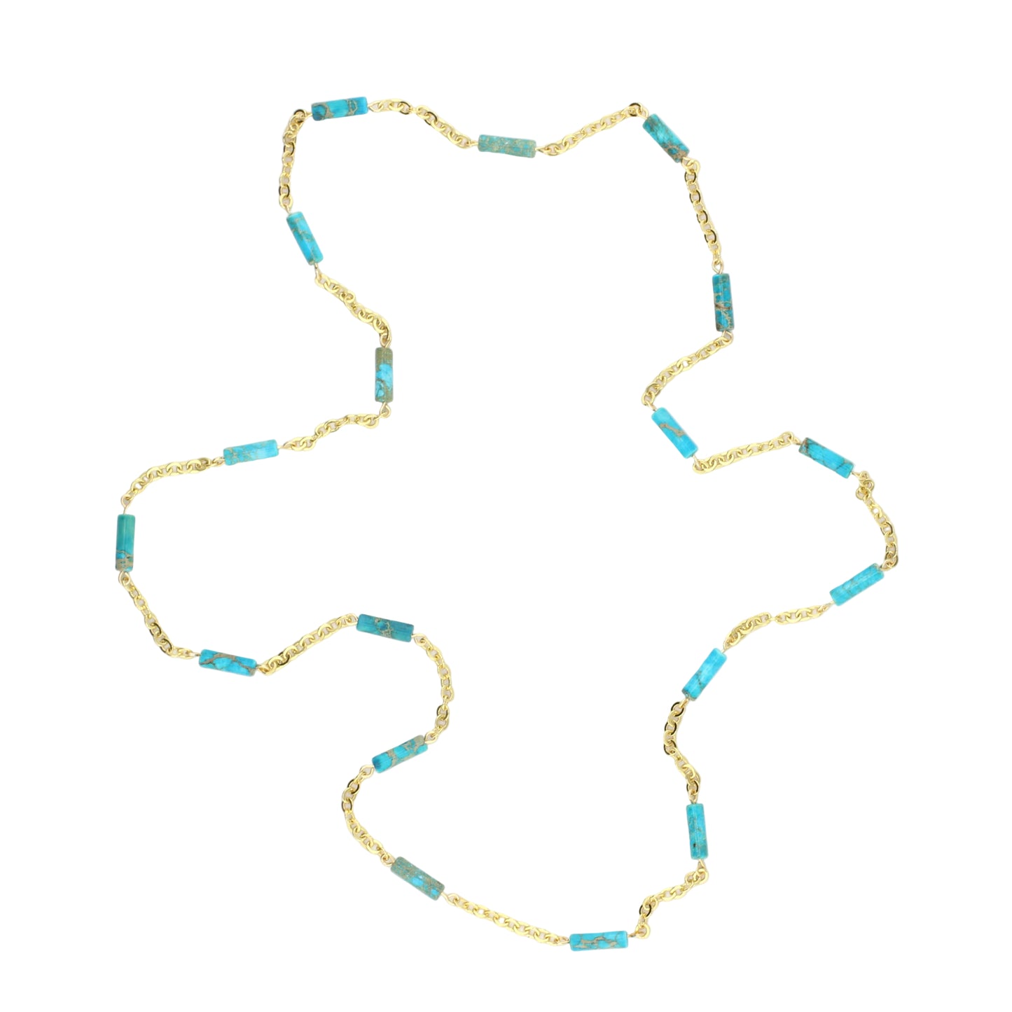 Chrysoprase and Chain Necklace