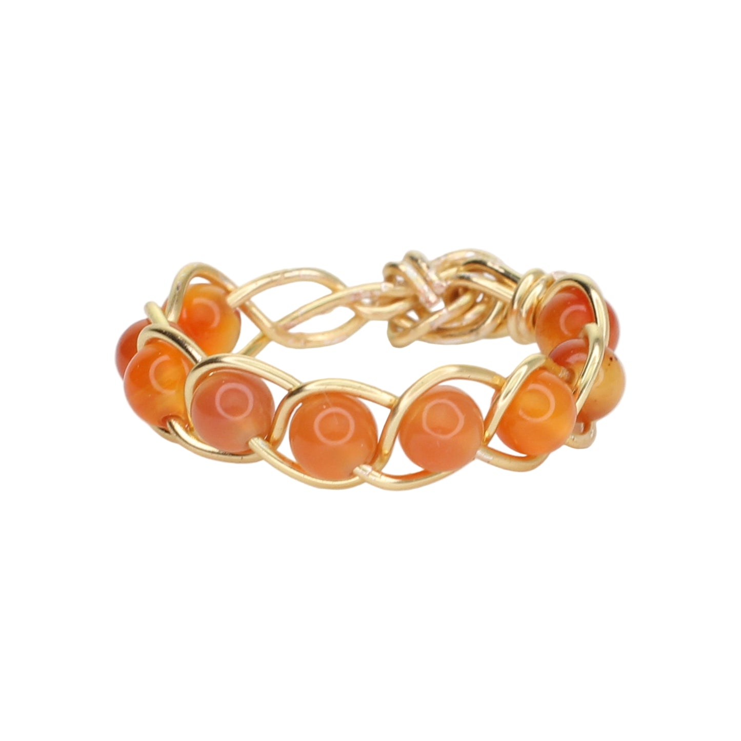 Orange Aventurine Stacker Ring