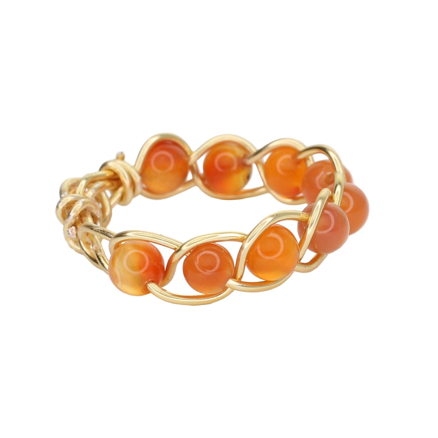 Orange Aventurine Stacker Ring