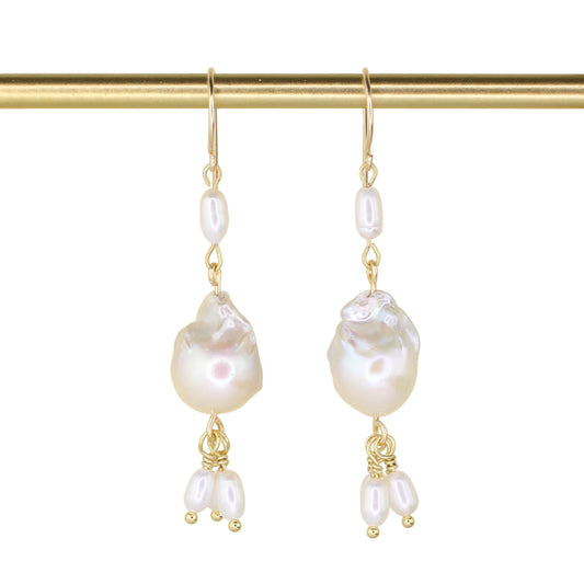 Baroque and Freshwater Pearl Earrings