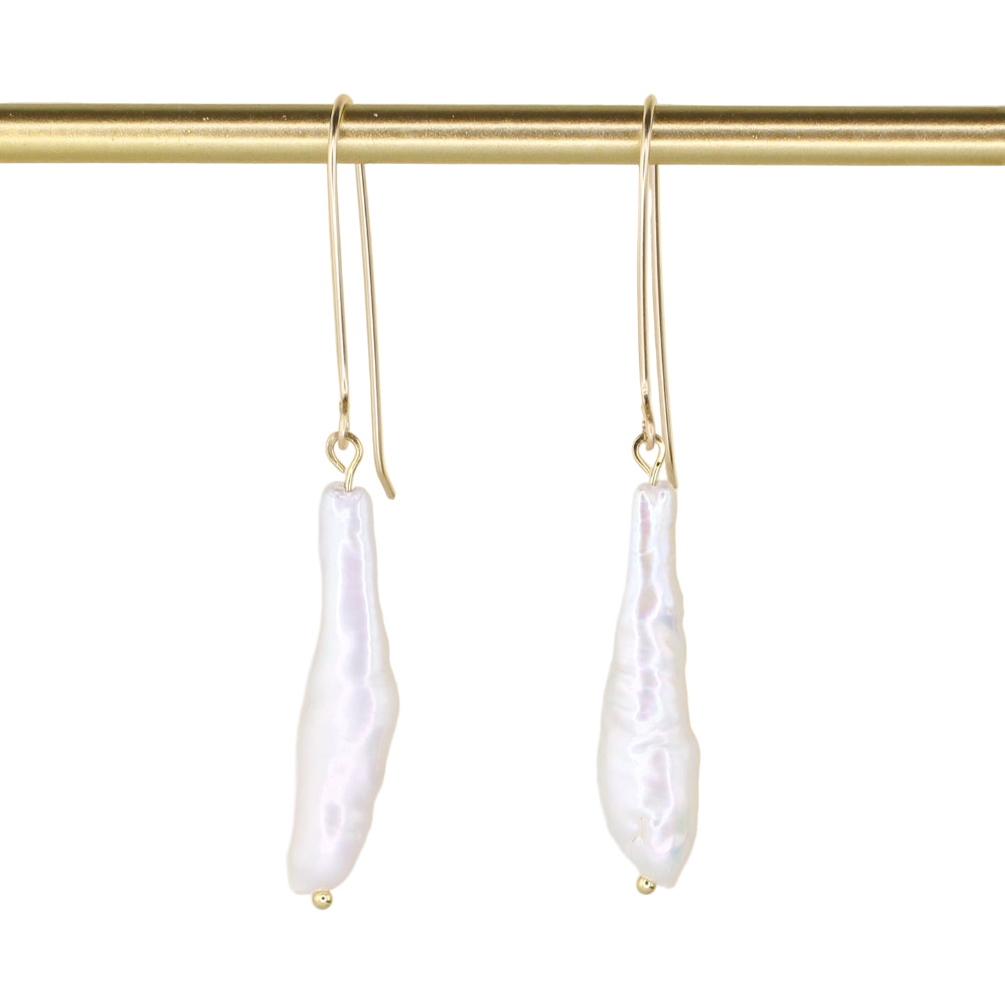Biwa Freshwater Pearl Dangle Earrings