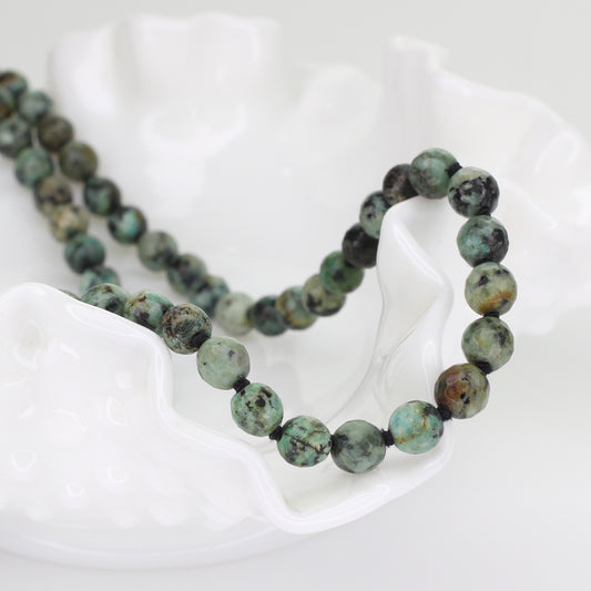 African Turquoise Pendant Necklace