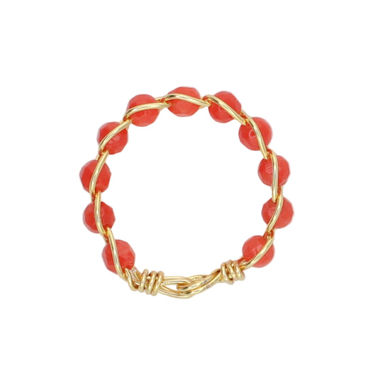 Coral Stacker Ring