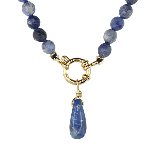 Sodalite Necklace with Pendant