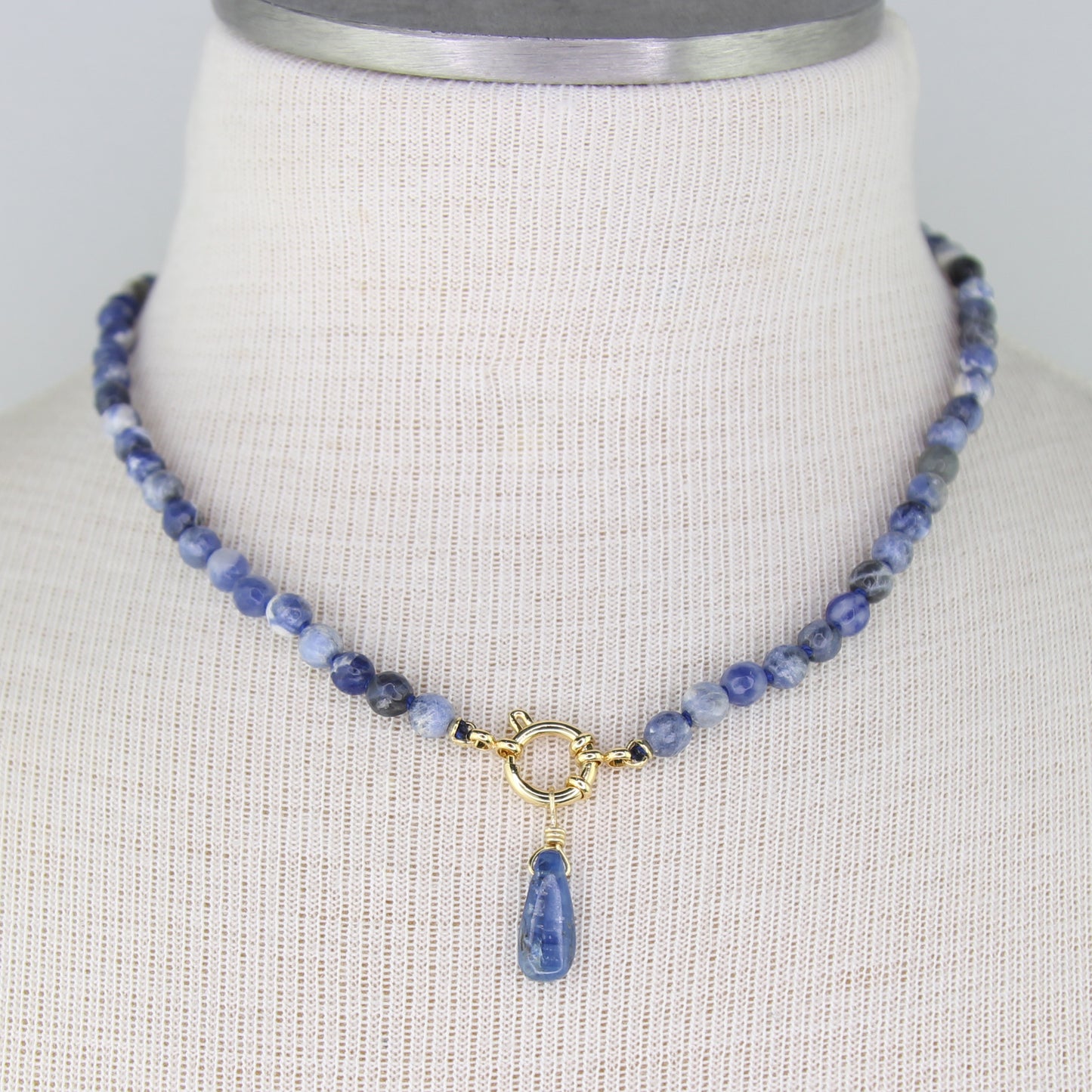 Sodalite Necklace with Pendant