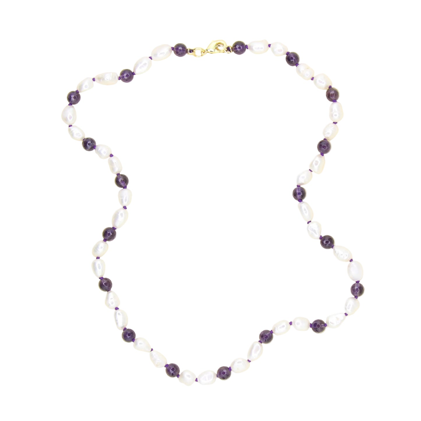 Freshwater Pearl and Amethyst Necklace