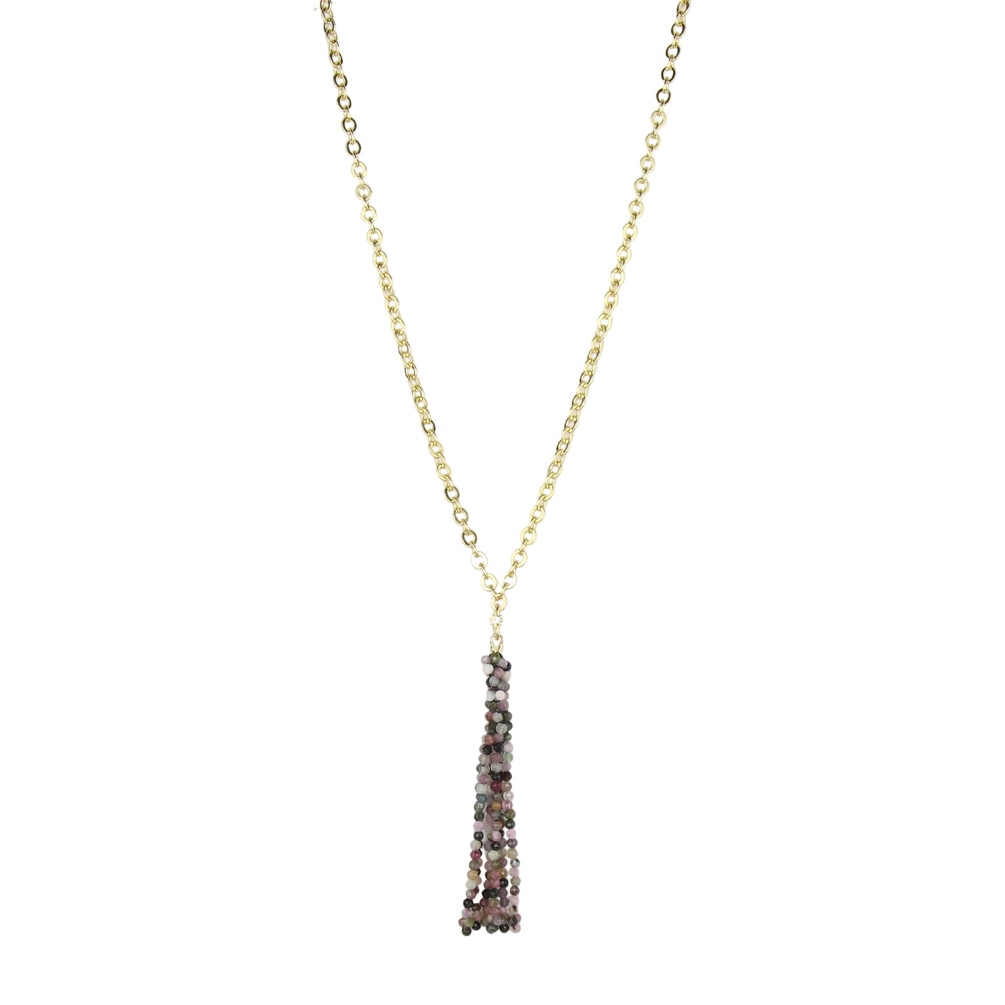 Tourmaline Tassel Necklace