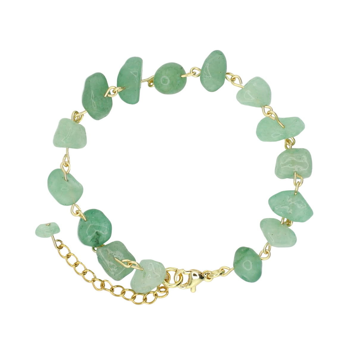 Green Aventurine Chip Bracelet